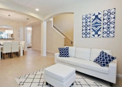The living area at Veranda Palms 10, Kissimmee