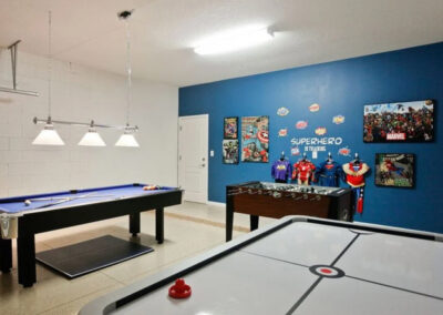The games room at Veranda Palms 10, Kissimmee