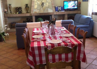 The dining area at Villa Antisa, Villanueva de la Concepción