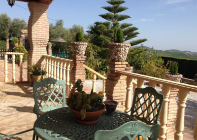 The terrace & alfresco dining area at Villa Antisa, Villanueva de la Concepción