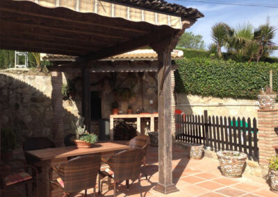 The barbecue area at Villa Antisa, Villanueva de la Concepción