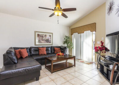 The living area at Villa Carter, Aviana Resort, Davenport, Florida