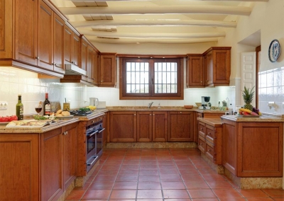 The kitchen at Villa Casanova, Nerja