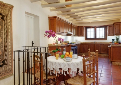 The kitchen at Villa Casanova, Nerja