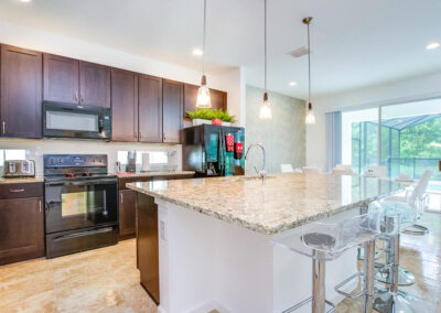 The kitchen at Villa Emeline, Bella Vida Resort, Kissimmee