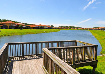 The lake & walking trails at Bella Vida Resort, Kissimmee