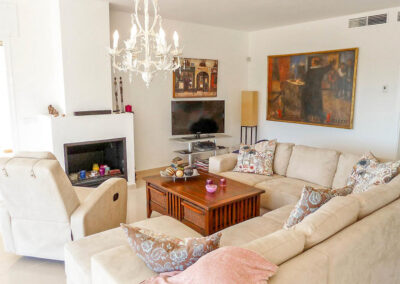 The living area at Villa Eneldo, Fuengirola