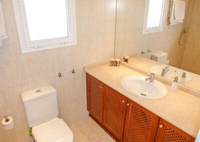 One of two bathrooms at Villa Eneldo, Fuengirola