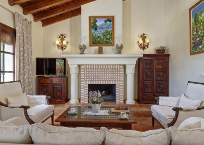 The living area at Villa Loli, Frigiliana