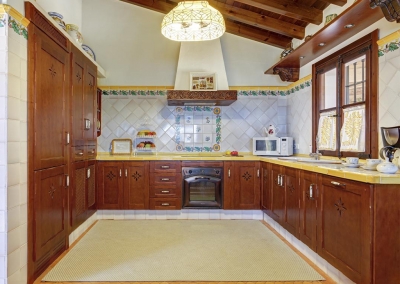 The kitchen at Villa Loli, Frigiliana