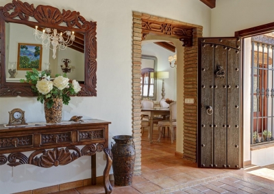 The hallway at Villa Loli, Frigiliana