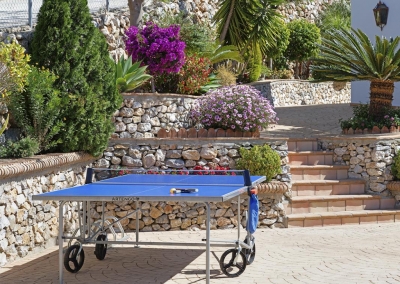 Enjoy playing table tennis on the terrace at Villa Loli, Frigiliana