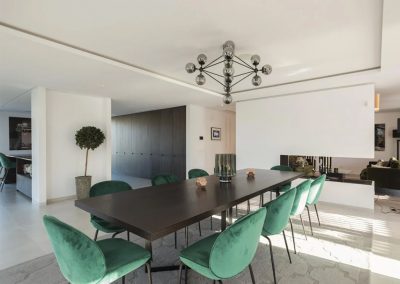 The dining area at Villa Tucan, Nueva Andalucía