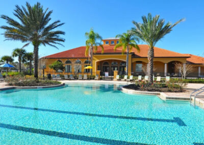 The resort swimming pool at Watersong Resort, Davenport, Florida