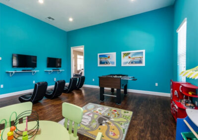The games room at West Lucaya Village, Kissimmee