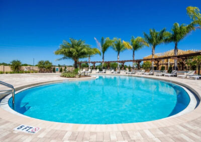 The resort swimming pool at West Lucaya Village, Kissimmee