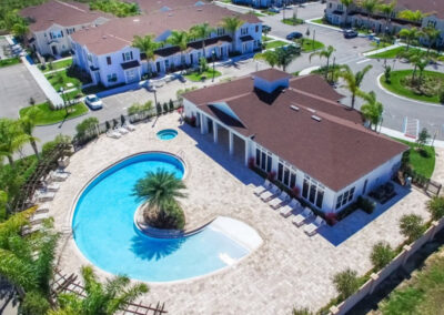 The clubhouse & swimming pool at West Lucaya Village, Kissimmee, Orlando