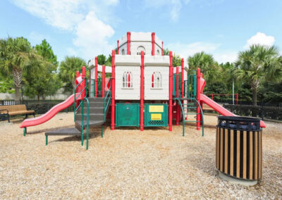 The castle-themed children’s playground at Windsor Hills Resort, Kissimmee