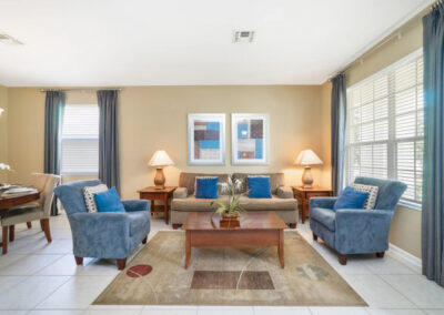 The living area at Windsor Hills Resort 439, Kissimmee