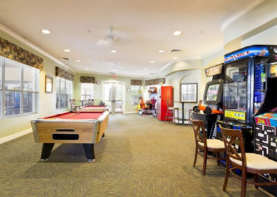 The games room at Windsor Hills Resort, Kissimmee