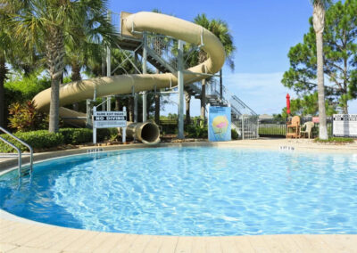 The waterslide & resort swimming pool at Windsor Hills Resort, Kissimmee