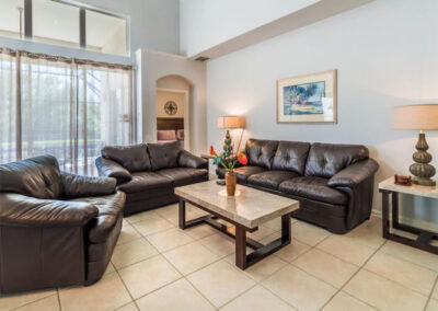 The living area at Windsor Palms Resort 6, Kissimmee