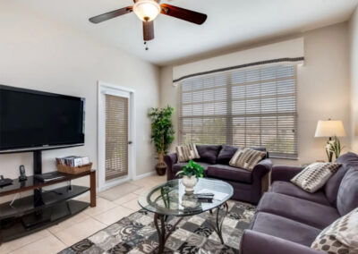The living area at Windsor Palms Resort 60, Kissimmee, Orlando