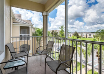 The private balcony at Windsor Palms Resort 60, Kissimmee, Orlando